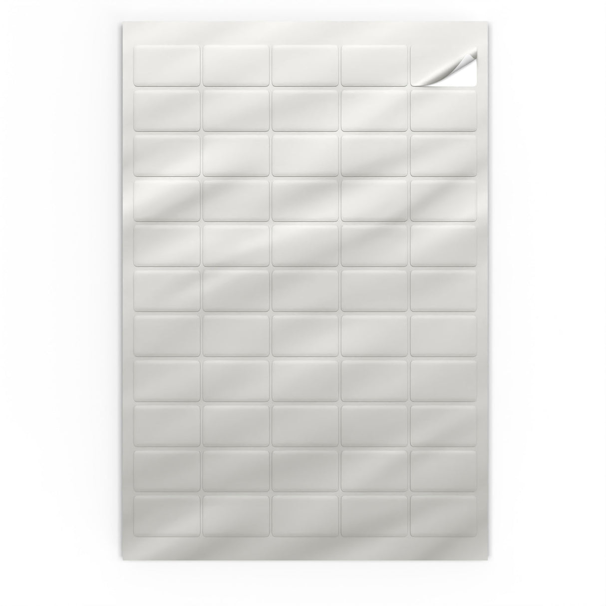 Etiquetas adesivas retangulares