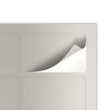 Etiquetas adesivas retangulares