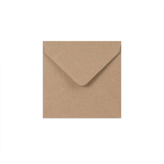 Kraft V-Flap Gummed Envelopes 110 Gsm Fleck 116 x 116 mm