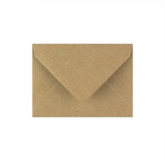 Kraft V-Flap Gummed Envelopes 110 Gsm Fleck 82 x 113 mm (C7)