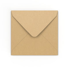 Envelope kraft reciclado 130x130 mm