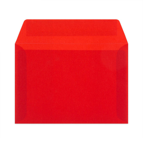 Translucent Envelopes Red 114 x 162 mm (C6)