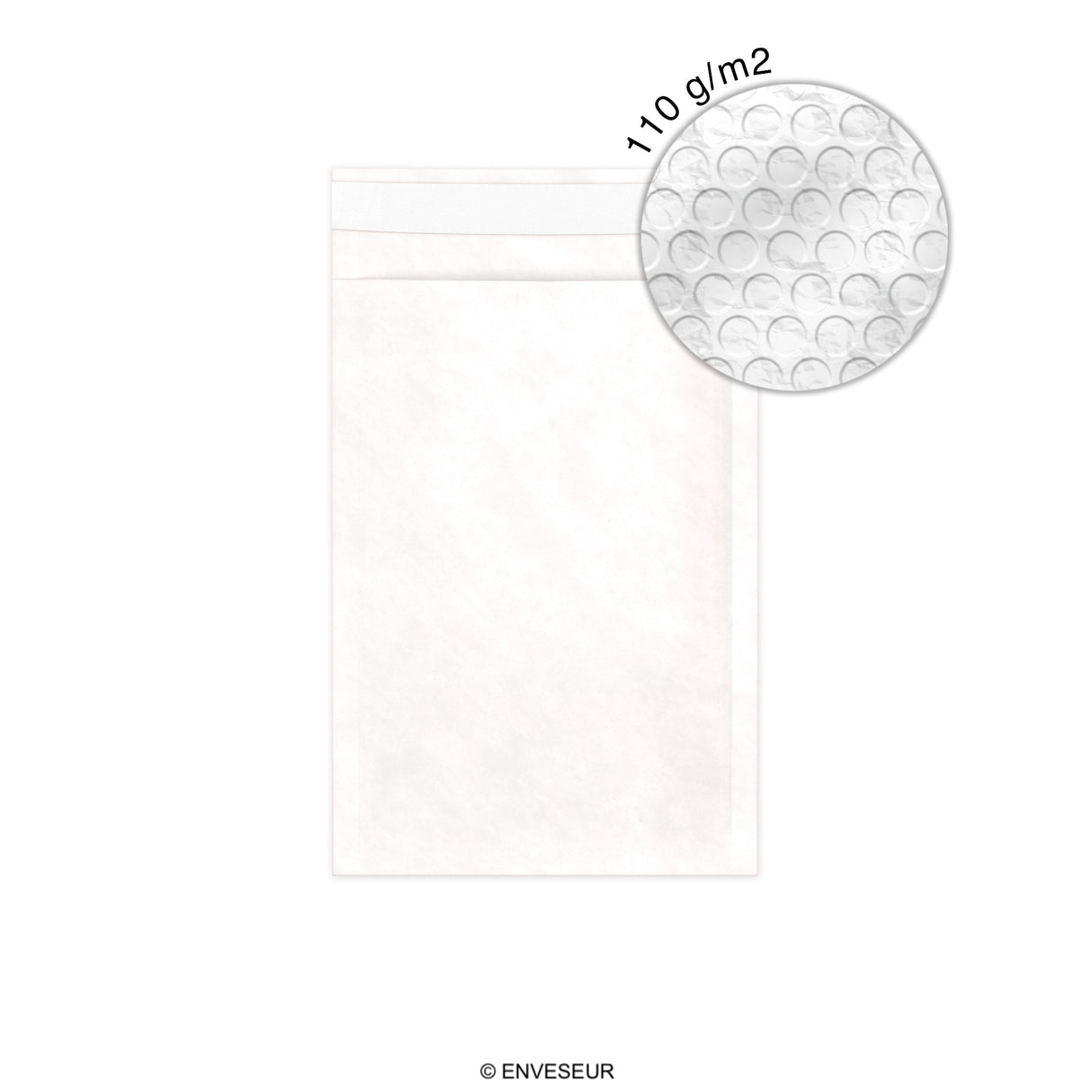 Envelopes almofadados de bolha de papel Kraft - econômico