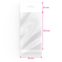 Cello Bags (With Header) Clear 165 x 95 mm