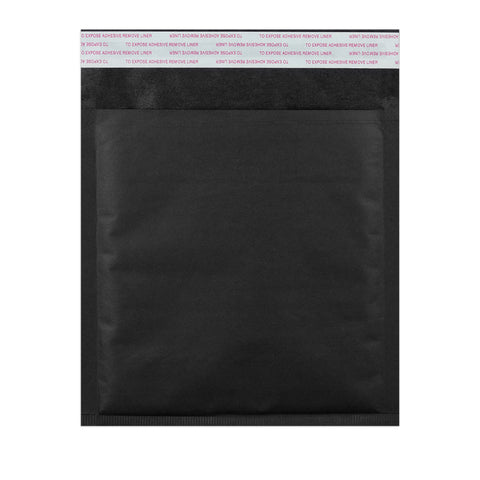 Coloured Kraft Paper Bubble Bag Mailers Black 165 x 165 mm