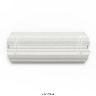 Caixa de travesseiro preta com nervuras