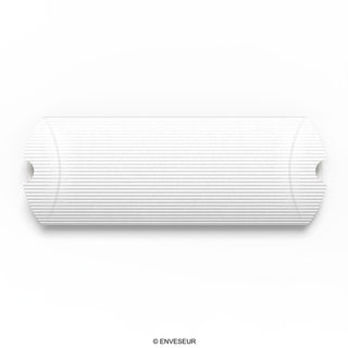 Caixa de travesseiro preta com nervuras