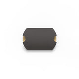 Caixa de travesseiro preta com nervuras