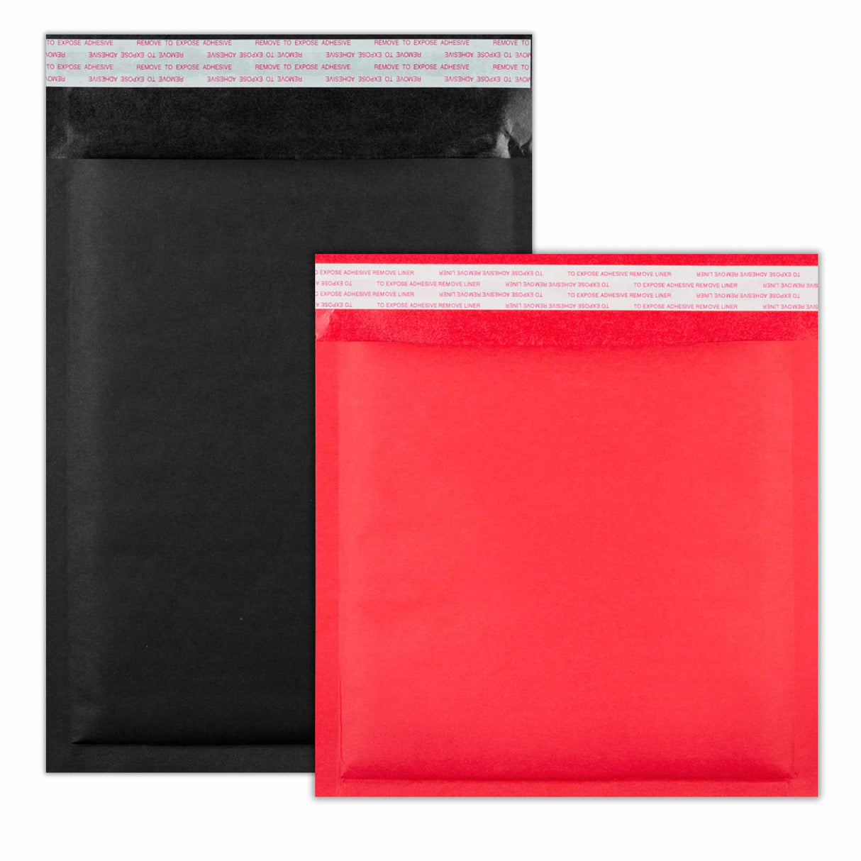 Envelopes almofadados com bolhas de kraft coloridas