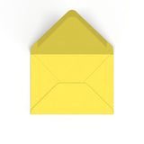 Envelope amarelo girassol 133x184 mm