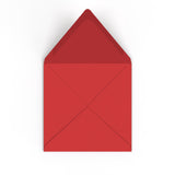 Envelope vermelho cereja 155x155 mm