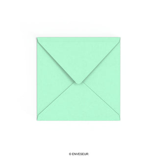Envelope verde jade 155x155 mm