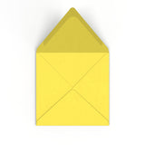 Envelope amarelo girassol 155x155 mm