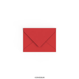 Envelope vermelho cereja 82x113 mm (C7)