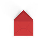Envelope vermelho cereja 82x113 mm (C7)