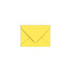 Envelope amarelo girassol 82x113 mm (C7)