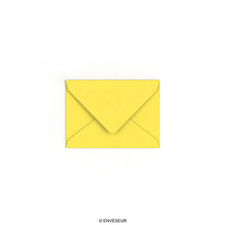 Envelope amarelo girassol 82x113 mm (C7)