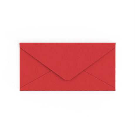 Envelope vermelho cereja 110x220 mm (DL)