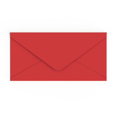 Envelope vermelho cereja 110x220 mm (DL)