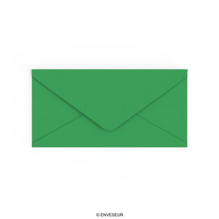 Envelope verde profundo 110x220 mm (DL)