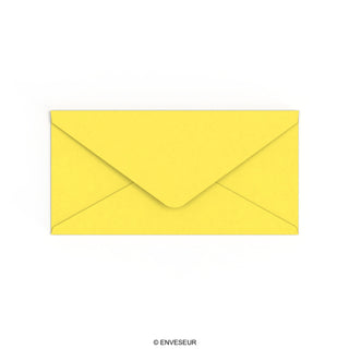 Envelope amarelo girassol 110x220 mm (DL)