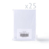 Conjunto de cartões brancos texturados com acabamento martelado e janela oval