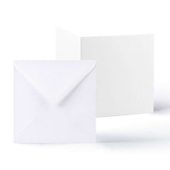 White Smooth Cards & Envelopes Pack White 155x155 mm + 145x145 mm