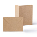 Conjunto de cartões e envelopes kraft