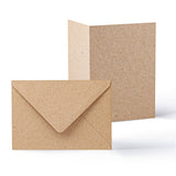 Conjunto de cartões e envelopes kraft