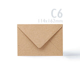 Conjunto de cartões e envelopes kraft