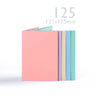 Cartões pastel sortidos 225 g/m² e envelopes 100 g/m²