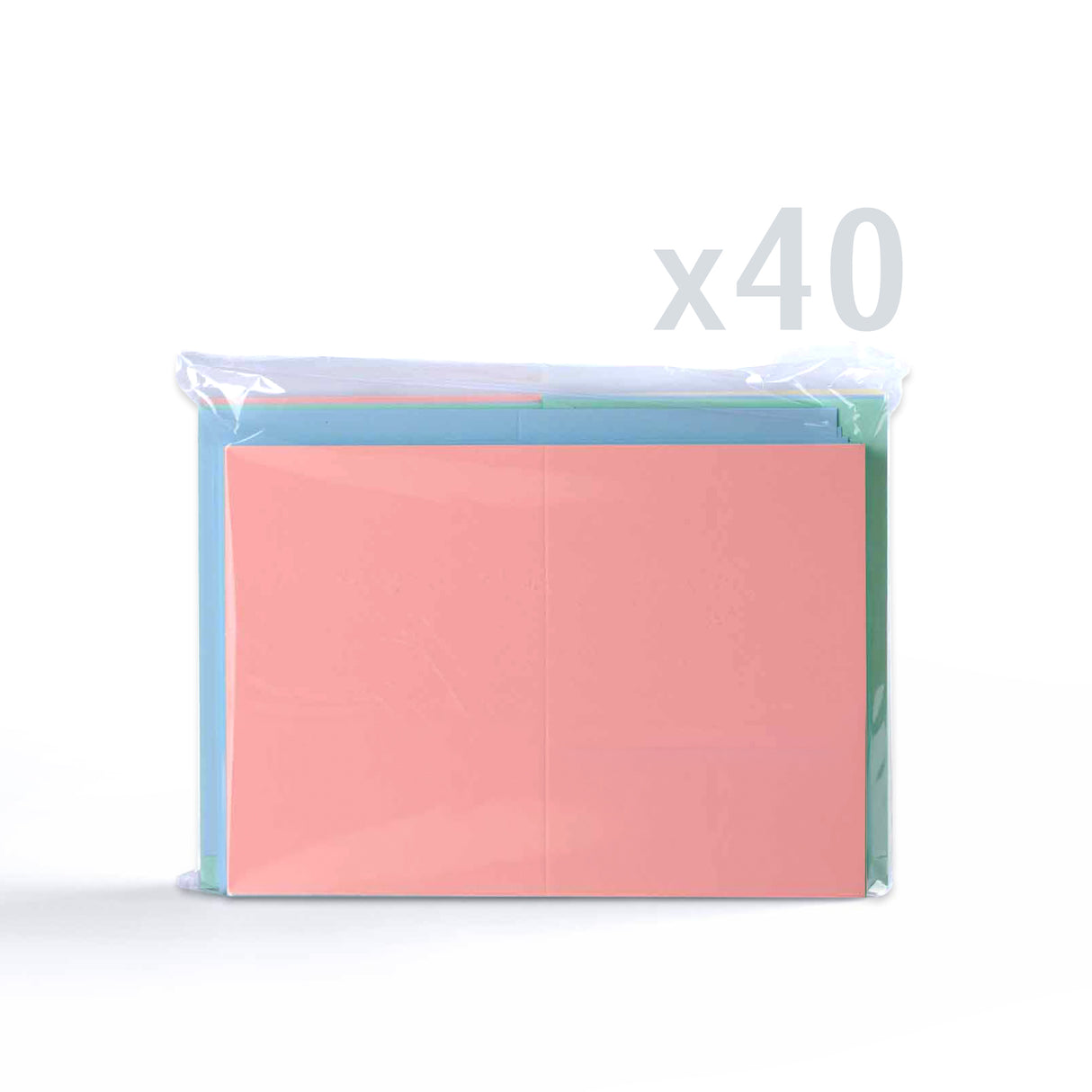 Cartões pastel sortidos 225 g/m² e envelopes 100 g/m²