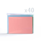 Cartões pastel sortidos 225 g/m² e envelopes 100 g/m²