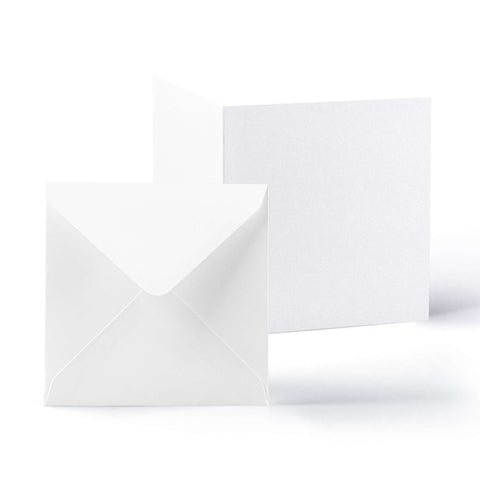 White Smooth Cards & Envelopes Pack