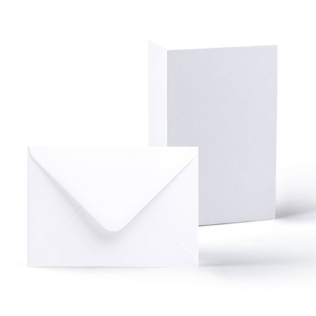 Cartões brancos lisos 250 g/m² e envelopes 100 g/m² – pack
