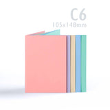 Cartões pastel sortidos 225 g/m² e envelopes 100 g/m²