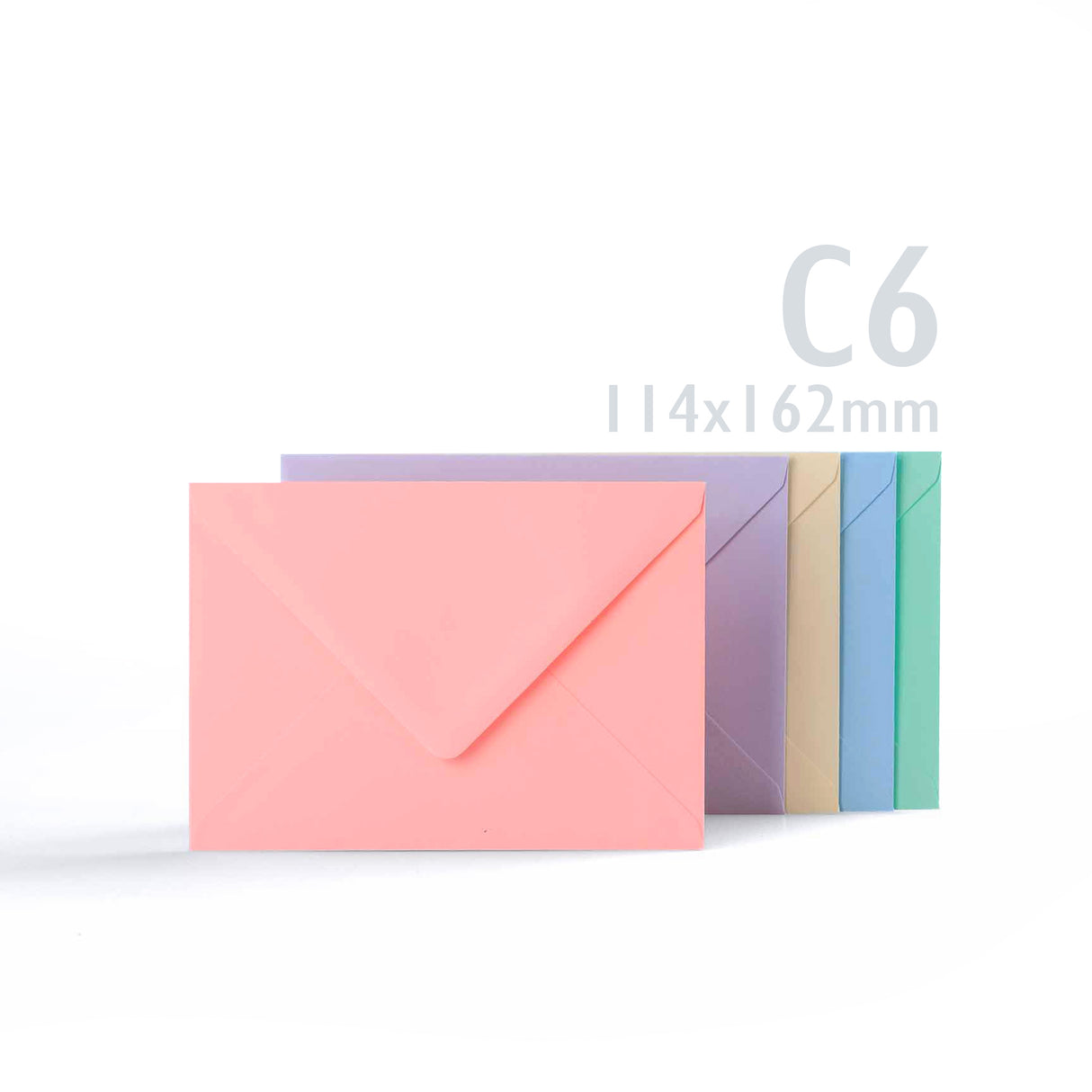 Cartões pastel sortidos 225 g/m² e envelopes 100 g/m²