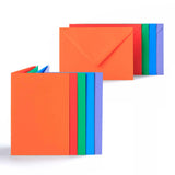 Cartões cores vivas sortidos 225 g/m² e envelopes 100 g/m²