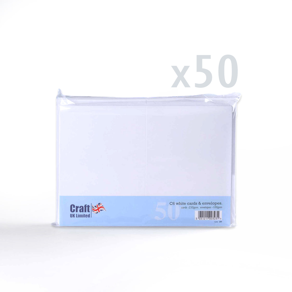 Cartões brancos lisos 250 g/m² e envelopes 100 g/m² – pack