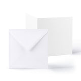 Cartões brancos lisos 250 g/m² e envelopes 100 g/m² – pack