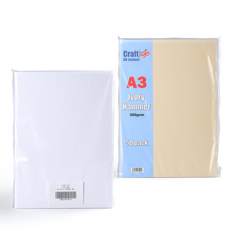 Cartão Martelado 300 g/m² pack de 50 unidades