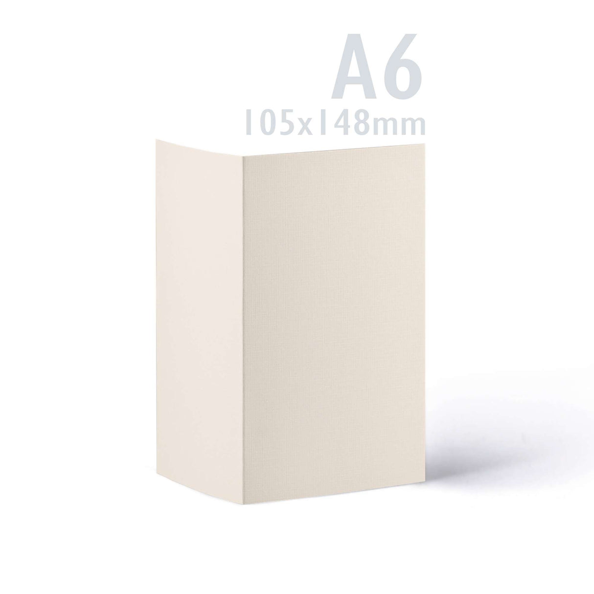 Conjunto de cartões e envelopes com acabamento de linho