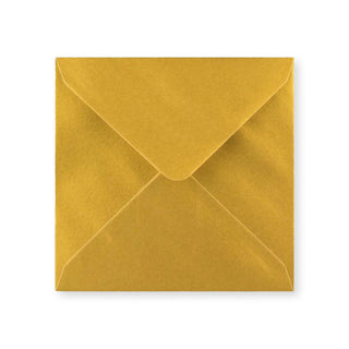 Envelope dourado metálico 130x130 mm
