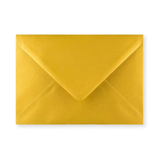 Envelope dourado metálico 133x184 mm