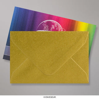Envelope dourado metálico 62x94 mm