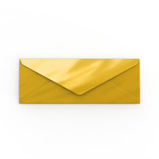 Envelope dourado metalizado 80x215 mm