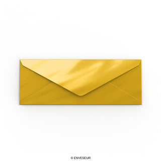 Envelope dourado metalizado 80x215 mm