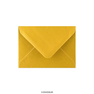 Envelope dourado metálico 82x113 mm (C7)