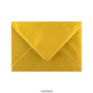 Envelope dourado metálico 114x162 mm (C6)