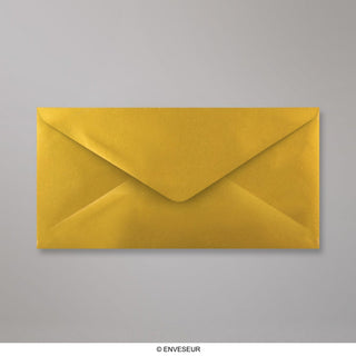 Envelope dourado metálico 110x220 mm (DL)